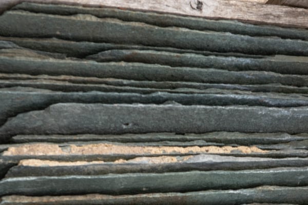 Slates from the Abbey's roof